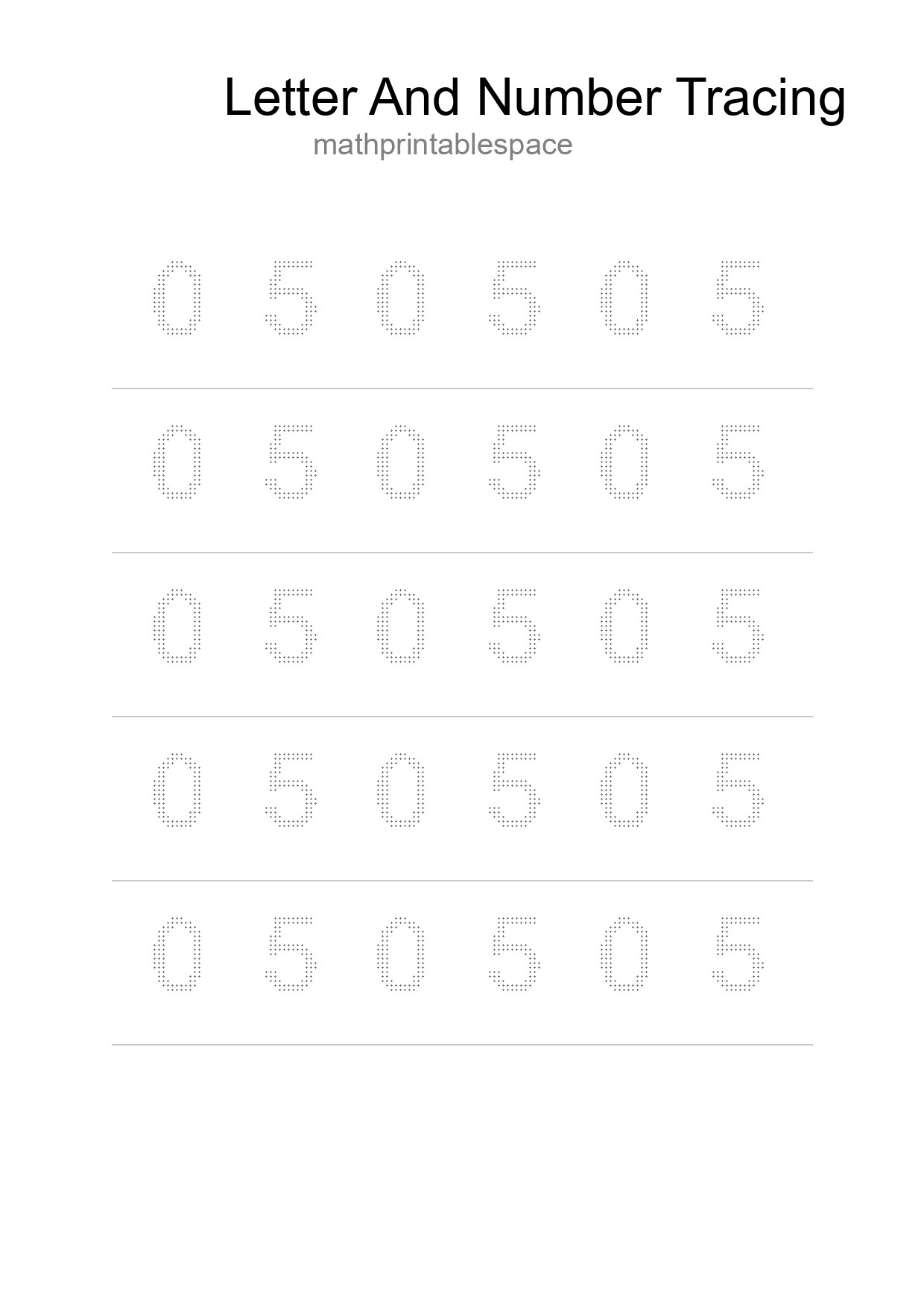 Printable Tracing Worksheet For Kids - Part 43